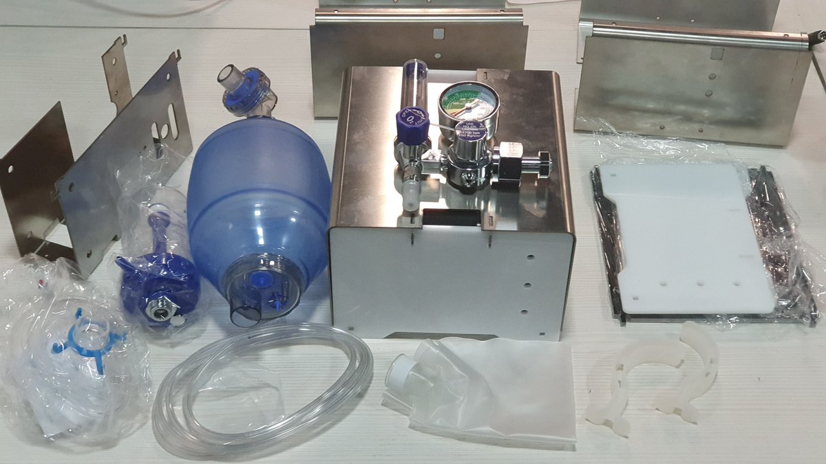 ICKosovo's tweet photo. Ventilatori për frymëmarrje gjatë fazës së testimit. Shpejt gati për prodhim. #MadeInKosova @formon3D 
Testing #VentCore ventilator prototype made in #Kosova. https://t.co/7xSZozDPR3