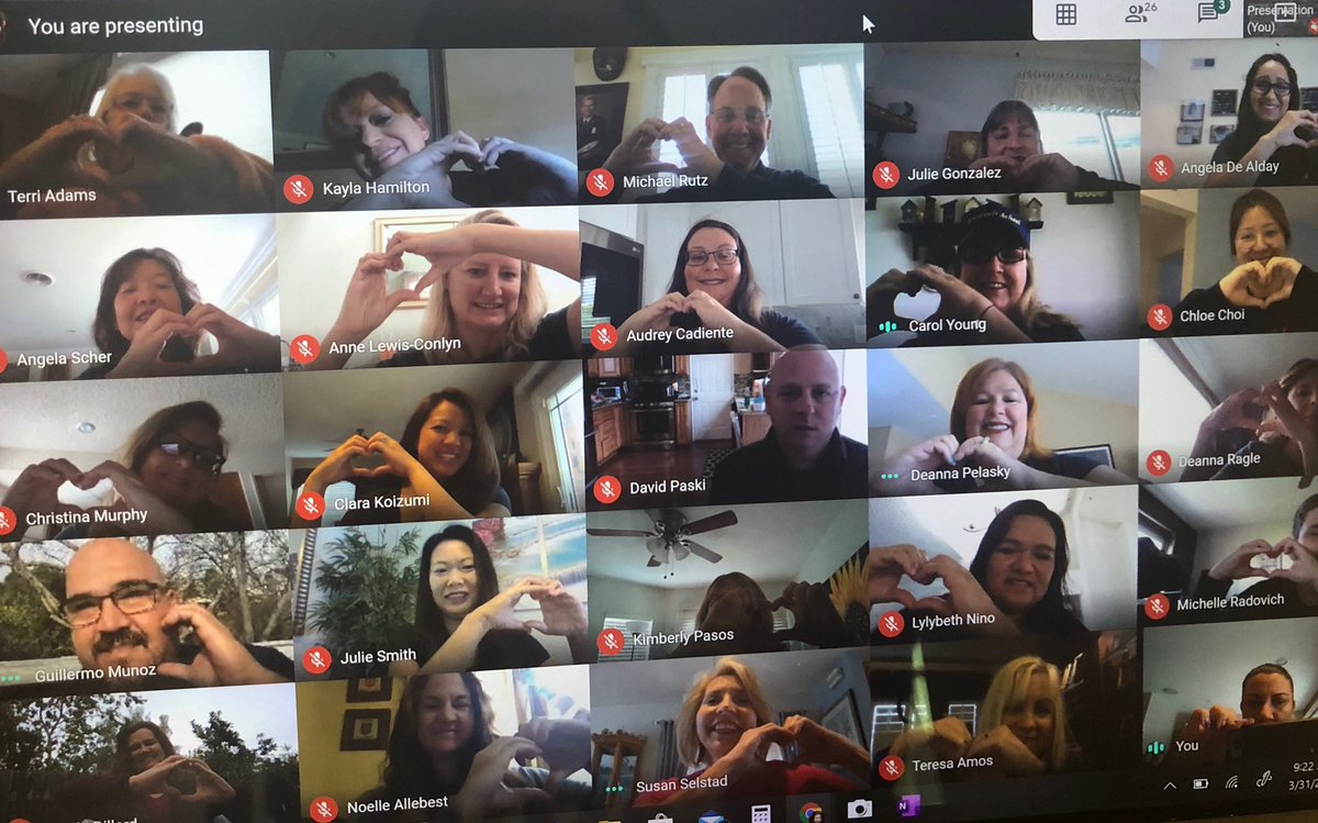 RooseveltAESD's tweet photo. Roosevelt teachers sharing the love with our students. #weloveyou #wemissyou #distancelearning #StayAtHome https://t.co/qj1SuQhbRp