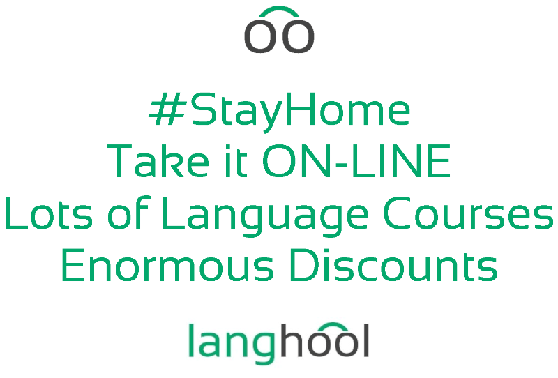 langhool's tweet image. #StayHome Take it ON-LINE. Lots of language courses, enormous discounts @langhool 
langhool.com