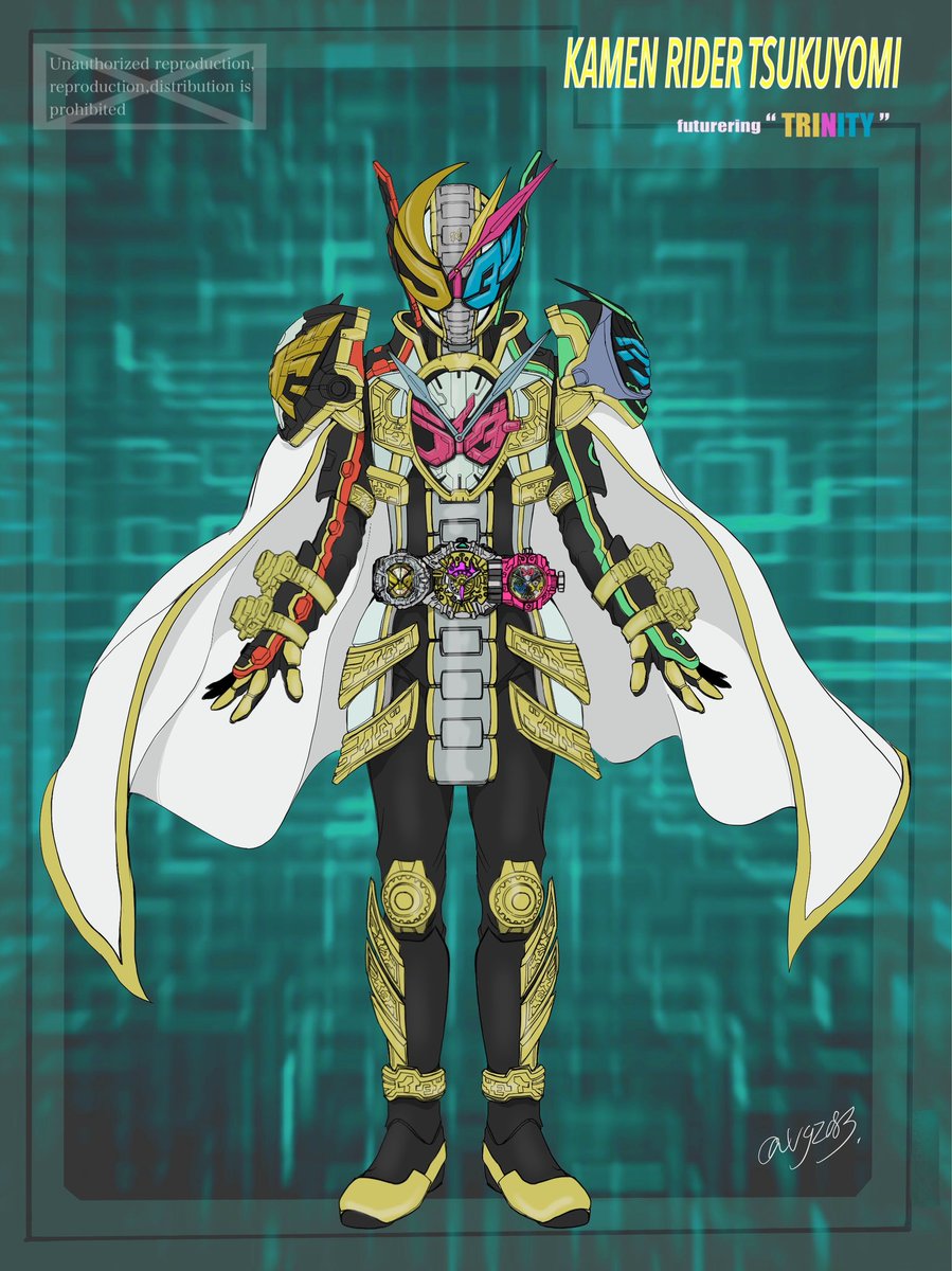 vgz083's tweet photo. ！！！！！！特報！！！！！！！！

⌚⌚Vシネクスト「仮面ライダージオウNEXT TIME ツクヨミ(仮題)」が制作決定ジオ！⌚⌚
それに先駆けて今回は劇中に登場する新たな仮面ライダーのデザイン画を特別に先行公開するジオ！

これを観て是非ジオジオしてほしいジオ〜！！

#ジオウ #ツクヨミ #スごとき https://t.co/K29J17zBRT