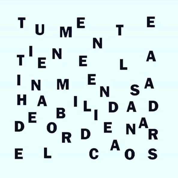 civsem's tweet photo. ¡A ver quién adivina la frase escrita! Eso es neurociencia en la práctica. Ordena tus pensamientos y ordenarás tus palabras. Tienes la capacidad innata de hacerlo.

#Sopadeletras #CoachingSocial https://t.co/k6kEYFBfr0