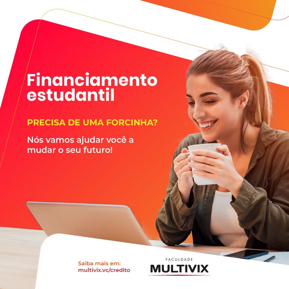 MultivixAfc's tweet image. Ficou apertado estudar? Chegou o financiamento estudantil da Multivix. Veja mais em multivix.vc/credito 

#faculdade #ead #multivix #multivixead #afonsocláudio #Itarana #itaguaçu #estudar #créditouniversitário #euamoafonsoclaudio