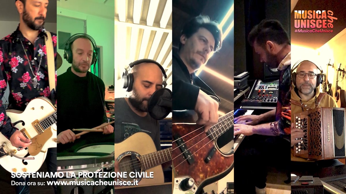 Musicacheunisce's tweet photo. 🎸 L'energia dei @Negramaro a #MusicaCheUnisce con "Fino all'imbrunire".
La magia della tecnologia che oggi ci avvicina anche da lontano. https://t.co/4urUPxNLcU