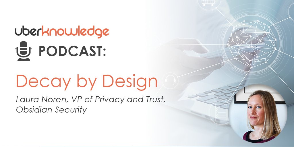 It was a privilege to host <a href="/digitalFlaneuse/">Laura</a> of <a href="/obsidiansec/">Obsidian Security</a> on our #podcast at #rsac2020. Among others, she raised the interesting topic of #data decay by design. You can listen to her discuss the implications of that on #privacy here ⬇️🎙️
uberknowledge.com/laura-noren-da…