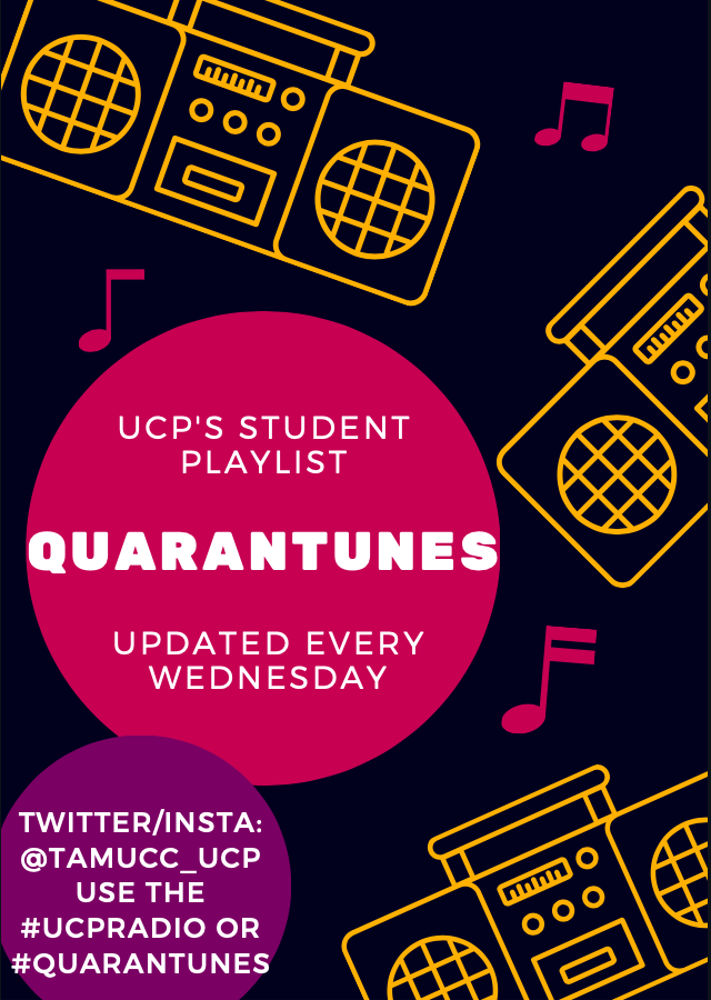 TAMUCC_UC's tweet photo. Hey Islanders! ๐ค๐๐โ
We have missed interacting with you guys so much & are SO excited to get back to programming! โ
Every Wed. from 12-2 pm, we will be hosting Quarantunes! Send in your favorite songs with the #UCPRadio or #Quarantune s and we'll compile a playlist!๐ป๐ต๐โ https://t.co/YS9zw0R5Lo