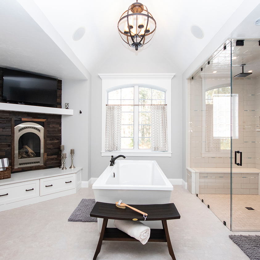 DESIGN TIP: Dark wood accents add organic texture and warmth to a white spa bath. Craig Couture (Cypress Design Co) designed this incredible space using 410 Painted Linen.
waypointlivingspaces.com/cabinet/410/Pa…
#waypointlivingspaces #kitchencabinets #kitchenremodel #designtip  @cypressdesignco