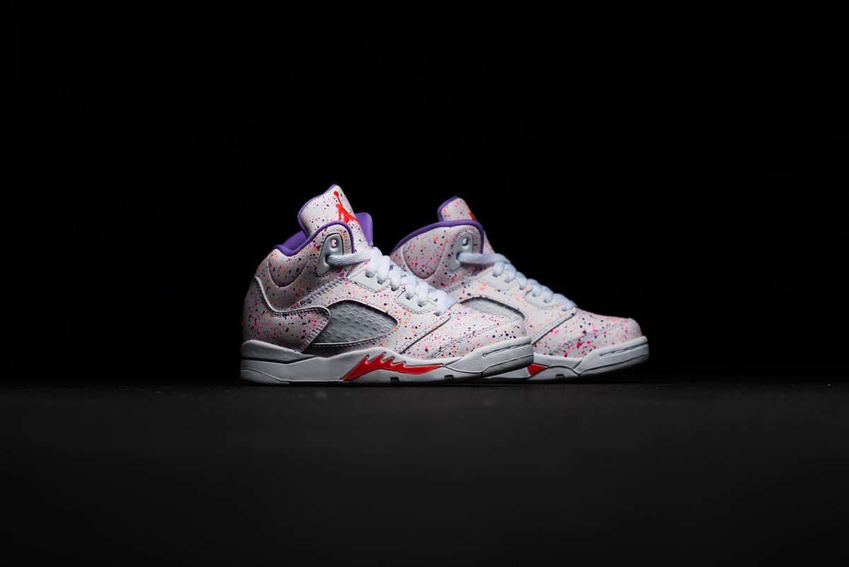 jordan 5 white laser crimson