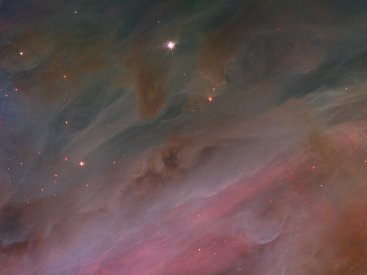 Just some pillars of gas in the Orion Nebula, about 1400 light years away. NASA, ESA, M. Robberto ( Space Telescope Science Institute/ESA) and the Hubble Space Telescope Orion Treasury Project Team