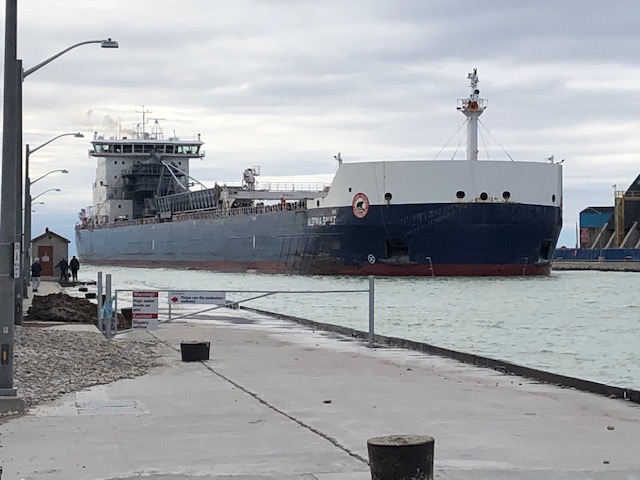 AlgomaCentral's tweet photo. 1/2 The Algoma Sault was the first vessel of the season to arrive at the Port of Goderich yesterday! Since top hat ceremonies are not being held this year we would love for you to leave some well wishes and a welcome back to all our #seafarers in the comments! https://t.co/loUW2R0n7n