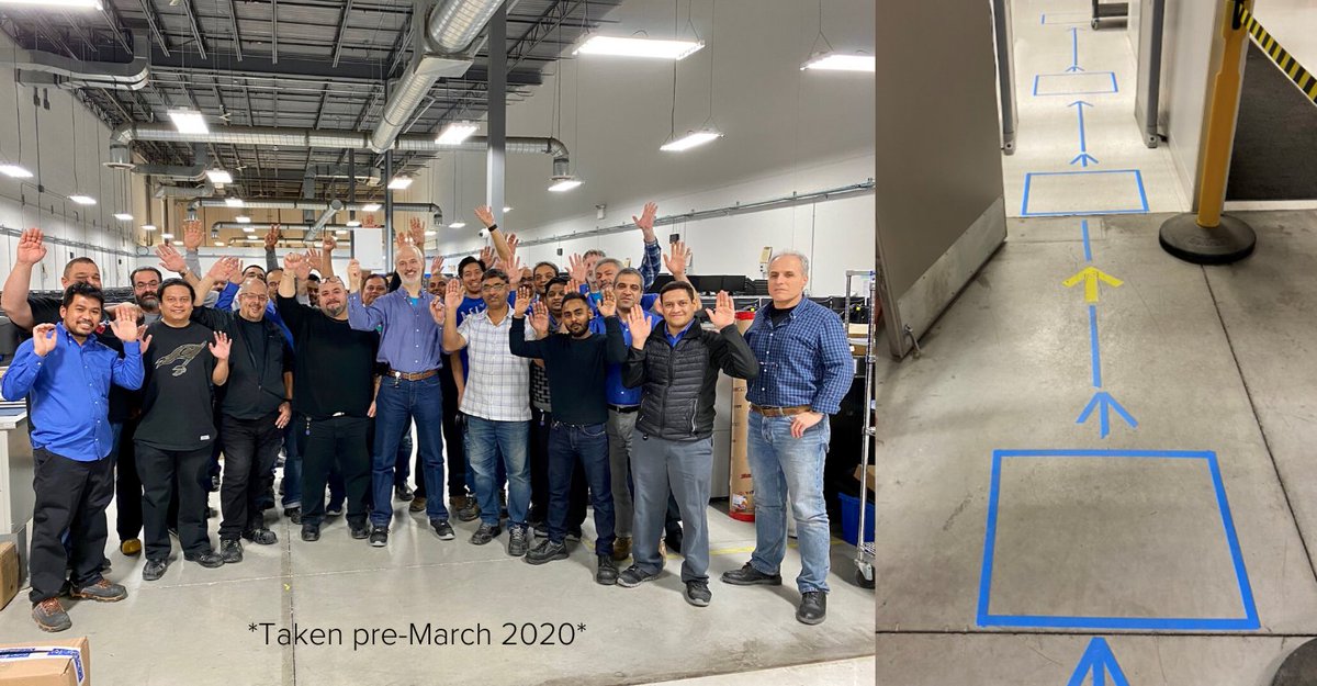 CompugenInc's tweet photo. Our Configuration, Warehouse and Service Logistics teams are making it happen for us and ensuring their safety is our top priority. We could not do what we do right now without this team and we can not say THANK YOU enough! #ThisIsCompugen https://t.co/OXZt5T837a