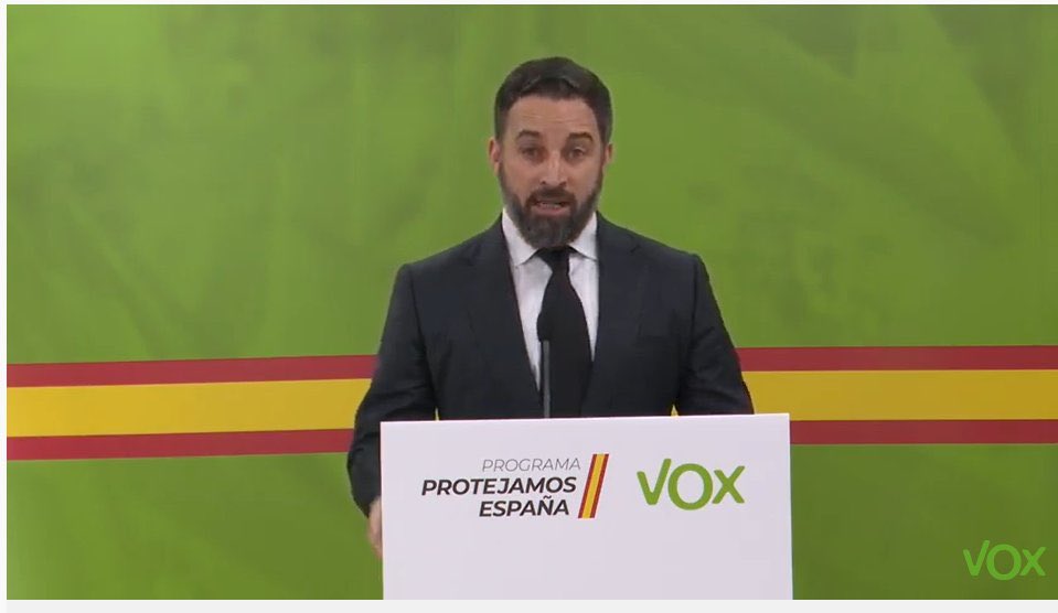 JoseRMolinaGonz's tweet photo. La presentación del #ProgramaVox #ProtejamosEspaña de #VOX @vox_es con @Santi_ABASCAL @ivanedlm @jlsteeg y @Jorgebuxade es #2 en #TENDENCiAS en @YouTubeEspanol #LaAlternativaVox @Isabelperezmoi1 @KettyGarat @joseramirezdel2 @fjc @eduardoinda @eltorotv @HorcajoXavier https://t.co/hV9TPyAiKM