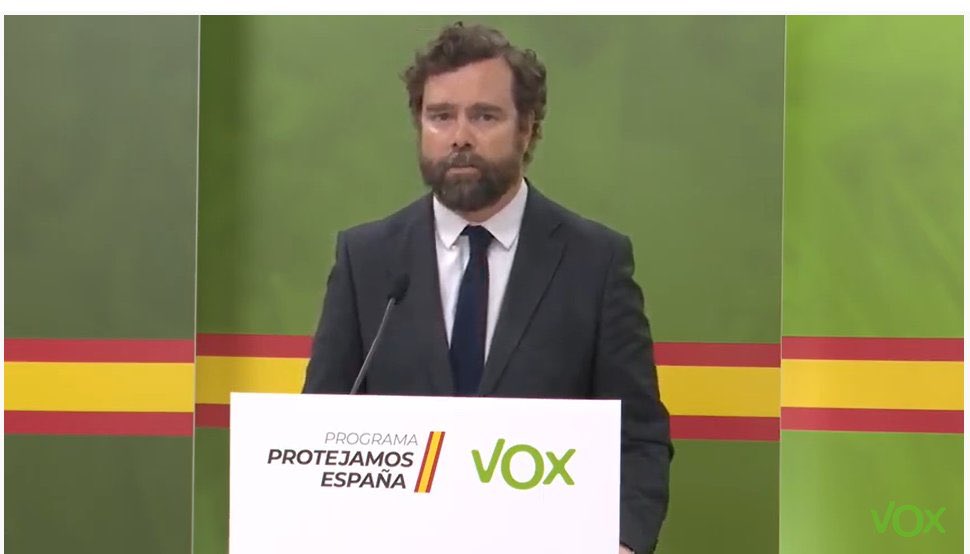 JoseRMolinaGonz's tweet photo. La presentación del #ProgramaVox #ProtejamosEspaña de #VOX @vox_es con @Santi_ABASCAL @ivanedlm @jlsteeg y @Jorgebuxade es #2 en #TENDENCiAS en @YouTubeEspanol #LaAlternativaVox @Isabelperezmoi1 @KettyGarat @joseramirezdel2 @fjc @eduardoinda @eltorotv @HorcajoXavier https://t.co/hV9TPyAiKM