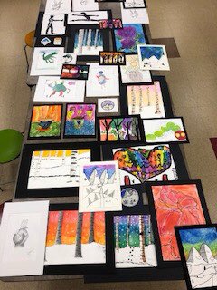 AnkenyTerrace's tweet photo. @AnkenySchools Terrace students’ art!  Love it!  #AnkenySchools #VirtualSpiritWeek #HawksandJags https://t.co/uRdy4bbzfj