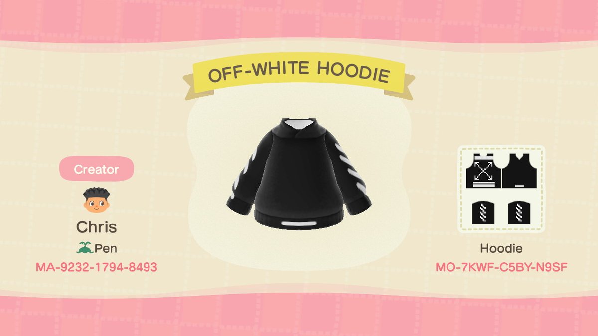 christhecanopen's tweet photo. "sweater" #offwhite #AnimalCrossing #ACNH #NintendoSwitch https://t.co/IJivLaFSJ3