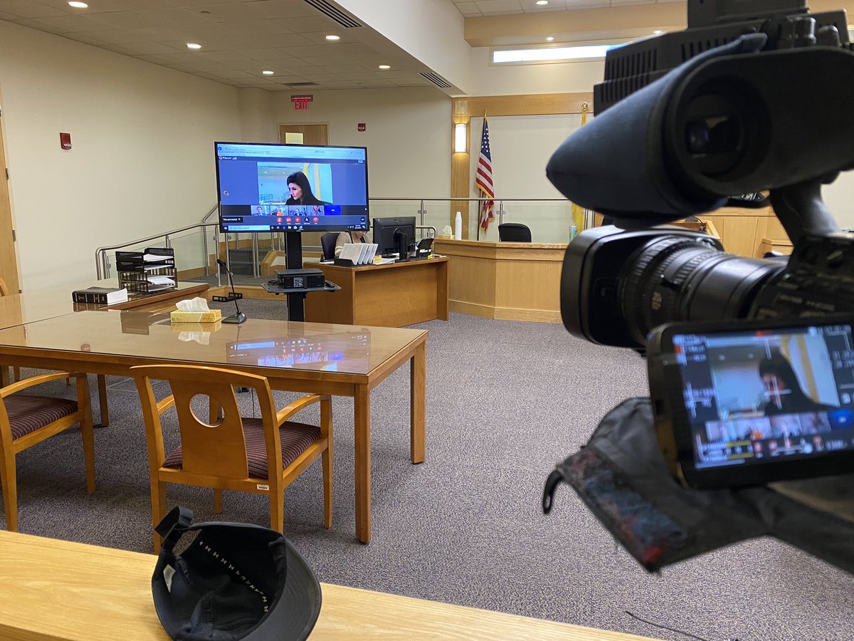 JeannieNguyenTV's tweet photo. This is the new normal for court hearings. More to come on @krqe at 5:30. https://t.co/eAtcMS1rF3
