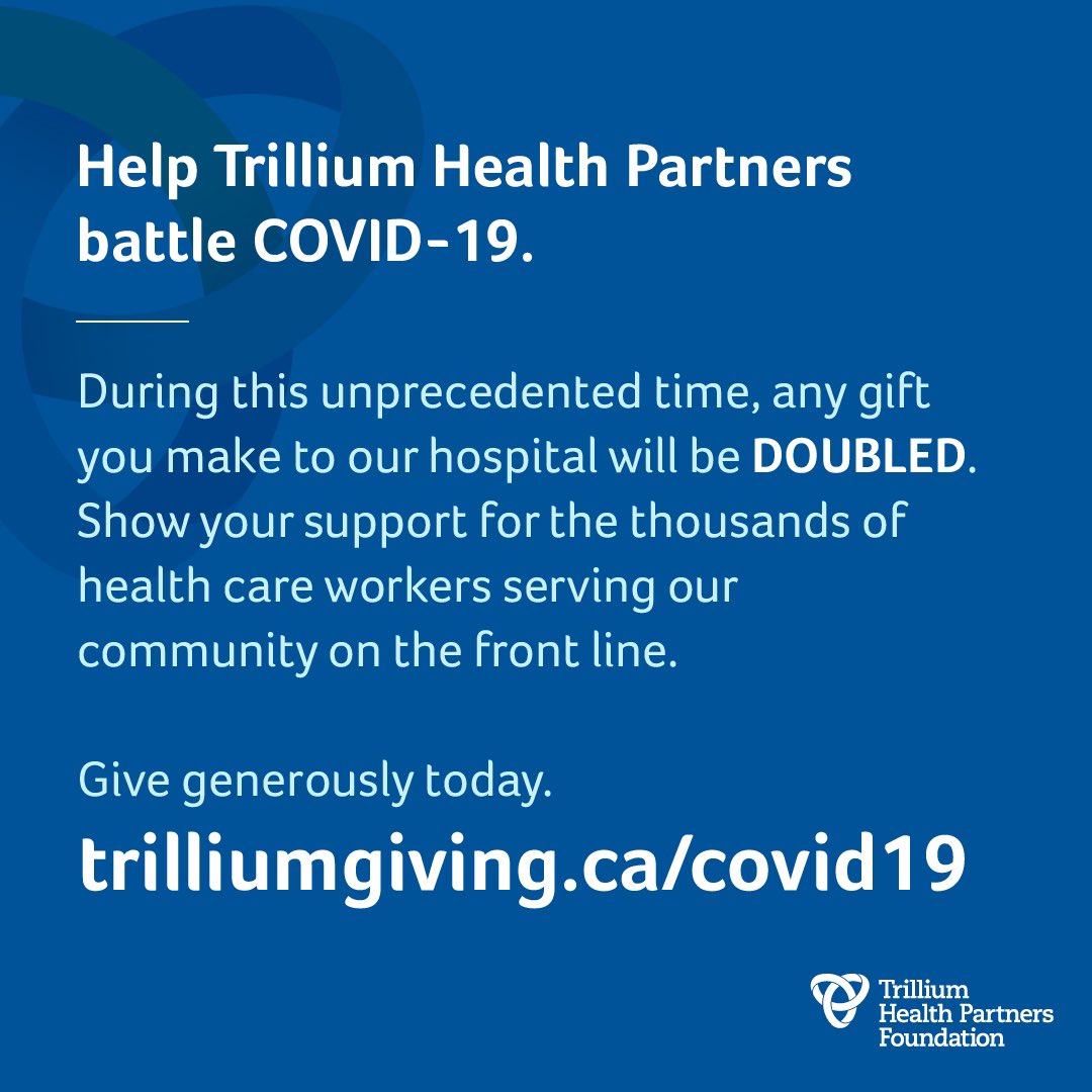 Donovan_94's tweet photo. Trillium Health Paretnere needs community support, check out how you can help! https://t.co/hkNkaiRdTQ https://t.co/JkQWMTdwMv
