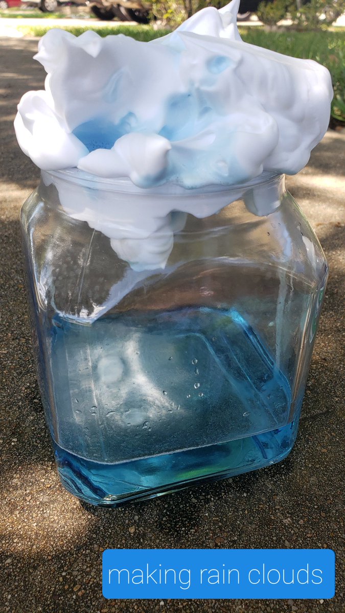 MrsVSalinas's tweet photo. What better way to learn about clouds than to go outside and observe. We even did two fun and easy experiments. #teachingkinder #cumulusclouds #Learningathome https://t.co/exA0DoSJwG