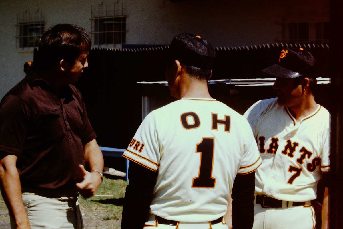 Some action shots of a  @Dodgers vs  @TokyoGiants The Baseball HR King - Sadaharu OhFuture Manager - Dusty BakerFormer Dodger great - Sandy Koufax6x All Star and 1981 WS MVP - Ron Cey