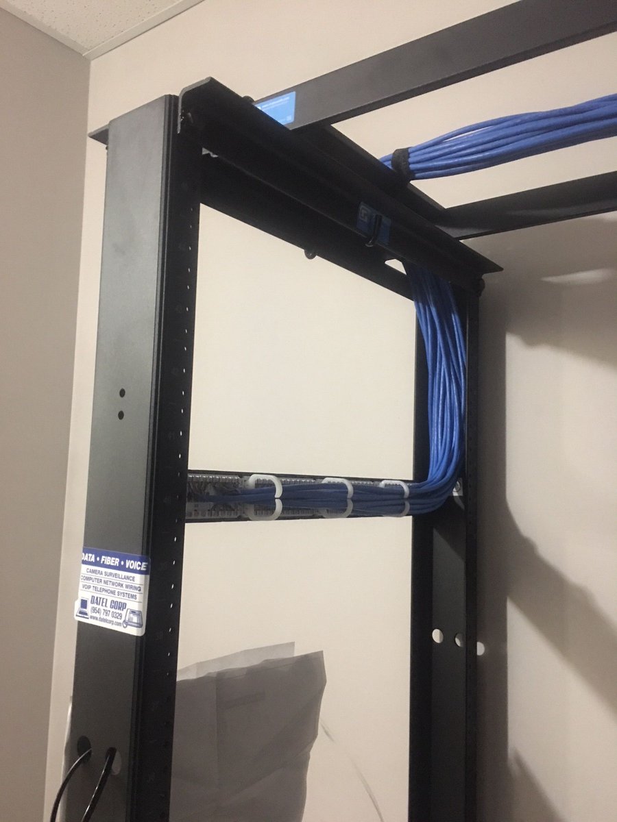 datelcorp's tweet photo. A category 6 data network cabling project completed by Datel Corp. System is completely bonded to the grounding bussbar.

#cat5e #telecom #ethernet #wiring #data #computerwires #wire #cat6cable #cable #cables #lowvoltage #category5 #cctv #cellphone #router #cat6 #wifi #datarack https://t.co/O6wfTPULZD