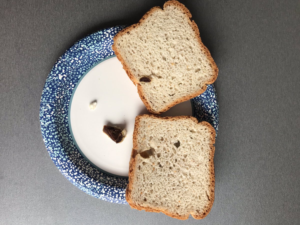 ReidArnstein's tweet photo. @udisglutenfree what’s up with the foriegn objects found in my loaf of bread?? What is that?? https://t.co/IKGaKdT2X9