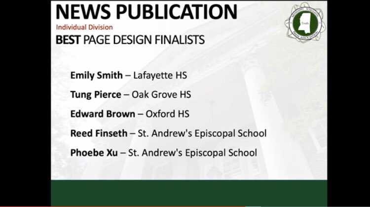 LafCo_District's tweet photo. The LHS newspaper staff had their best showing to date in the Best of MS competition. They picked up finalist honors in four categories and an overall win for Best Sports Writing. Congratulations to The Cruiser staff. https://t.co/uZ0tvIEVlI