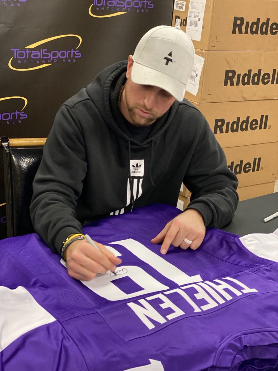 vikingterritory's tweet photo. Looking for a sweet FREE #Vikings jersey to add to your collection? How about a SIGNED Adam Thielen Jersey (courtesy of @TSEminnesota)? All you have to do is RT this and follow @TSEMinnesota to enter for a chance to win, #Vikingsnation https://t.co/RRWaFBCAYL