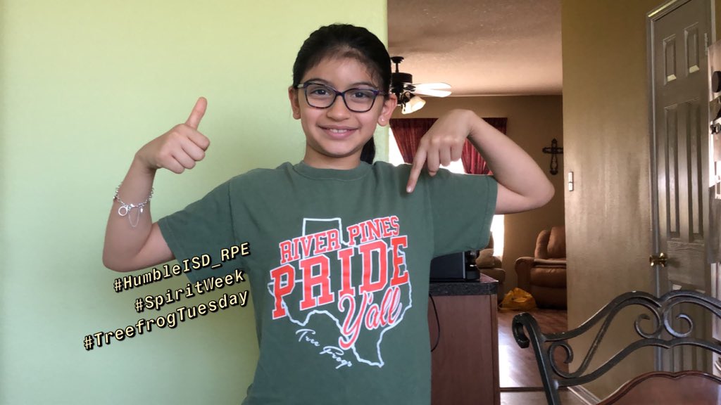cLo5321's tweet photo. @HumbleISD_RPE @Principal_RPE #HumbleISD_RPE #TreeFrogTuesday #SpiritWeek https://t.co/QYE48cendk
