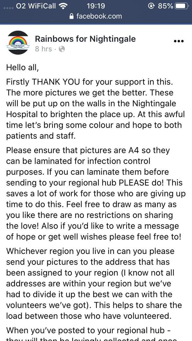 dramacationcic's tweet photo. Nightingale Hospitals want children's drawings to laminate and put on the walls.

Send photos of your work to kelly.curtis@copperfieldacademy.org.uk 

Please RT https://t.co/inV5mSsiVv