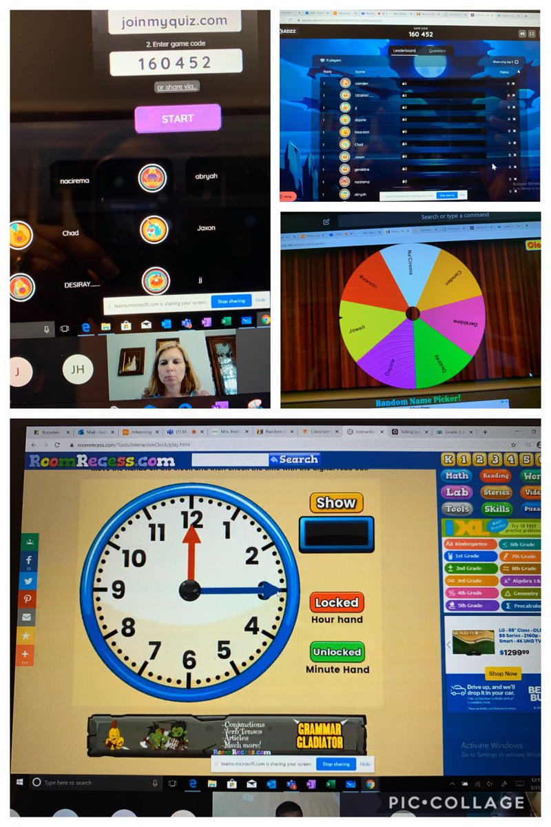 RCPS_AsstSupt's tweet photo. Principal Vier and I joined Ms. Keener’s class today during their Microsoft Teams virtual lesson. @PSERoadrunners #teachingandlearningcontinues https://t.co/ttuOTmEYPR