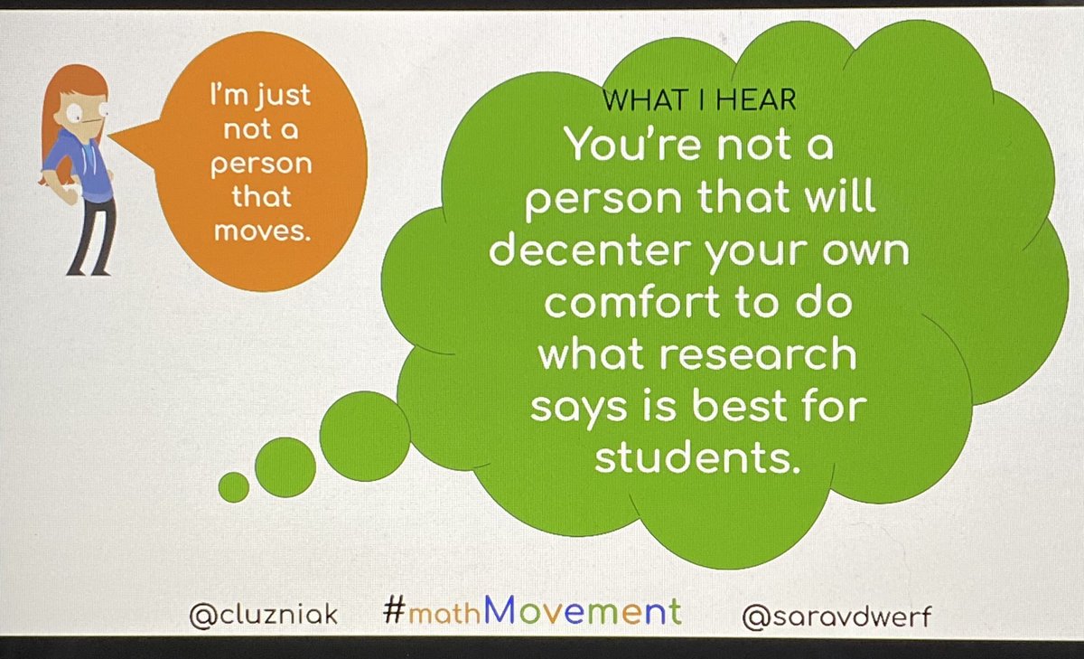 StacCook's tweet image. Students need to move every 20 minutes. No more excuses. #mathMovement