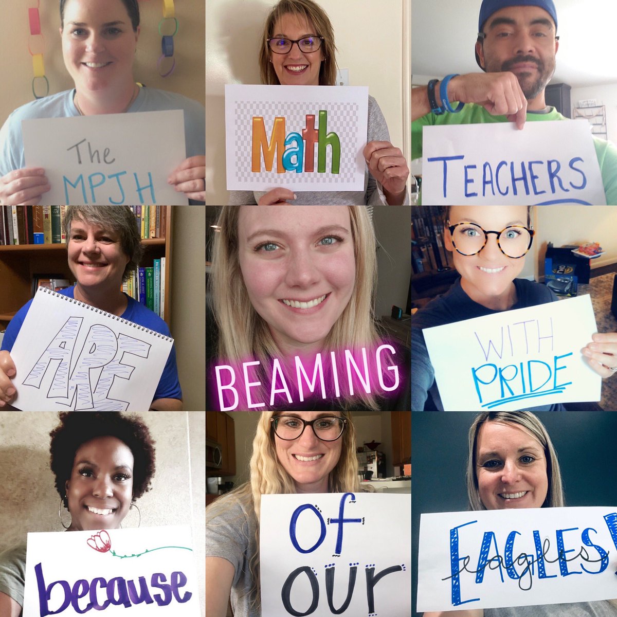 rose_shockeyy's tweet photo. Don’t mind us.. we are just over here missing our Eagles!
We are so proud of our students as they are tackling online learning so wonderfully! 🦅💙 #MPJHmath #MPJH #EaglePride @MPJHEagles https://t.co/jBPmnFaewb