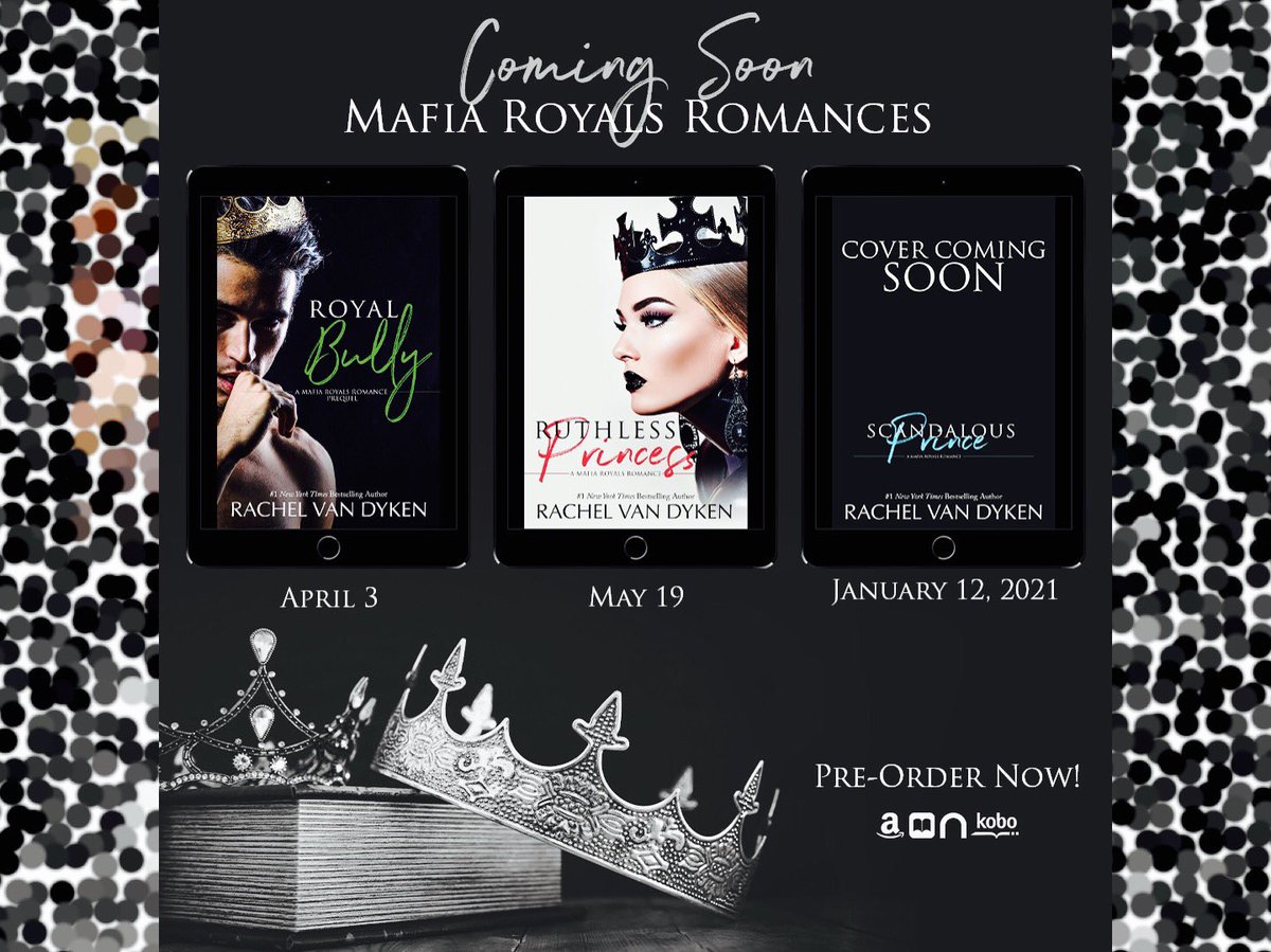 HennaLovesBooks's tweet photo. Something dark this way comes. #RoyalBully a brand new #MafiaRomance from @RachVD is coming April 3! https://t.co/fIJd8XBHPo  #MafiaRoyals #RuthlessPrincess #ScandalousPrince #RachelVanDyken #ComingSoon #PreOrder #BullyRomance #RomanticSuspense #RVDMafiaLove #RVDBlogger https://t.co/UeYQKEAeXT