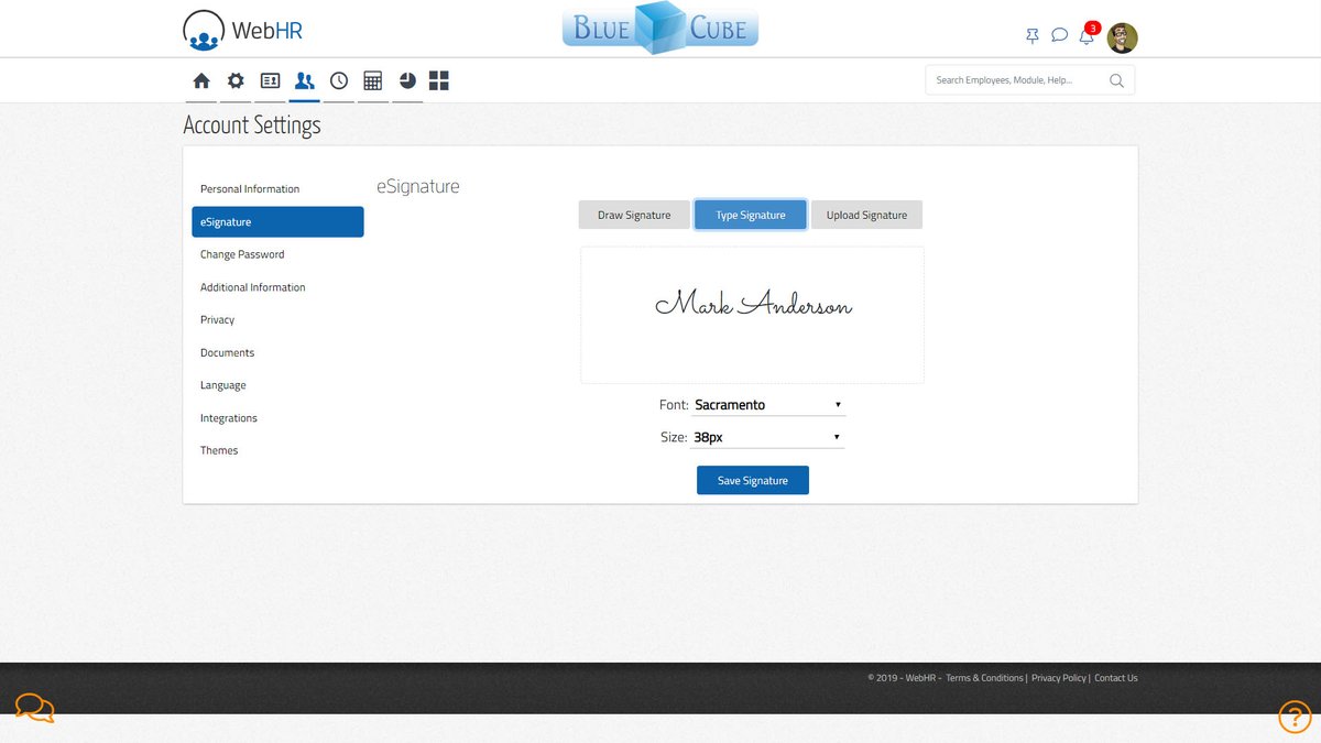 CCGSYSTEMS's tweet photo. Go paperless with WebHR eSignature module!
Get any PDF or any other document electronically signed frm ur employees. Whether it's an official or an unofficial document
Get Unltd eSignatures frm ur Employees on Any Documents
#CCGSystems #WebHR #HRandPayroll #Accounting #AIforHR https://t.co/p3eKNXr2mK