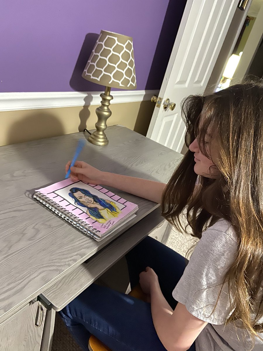 Ava is showing off her special talent. #NCTSSpiritWeekDay2 #ncssbethebest <a href="/Everett_A_/">A Everett</a> <a href="/NCTS09/">Newton County STEAM Academy</a>