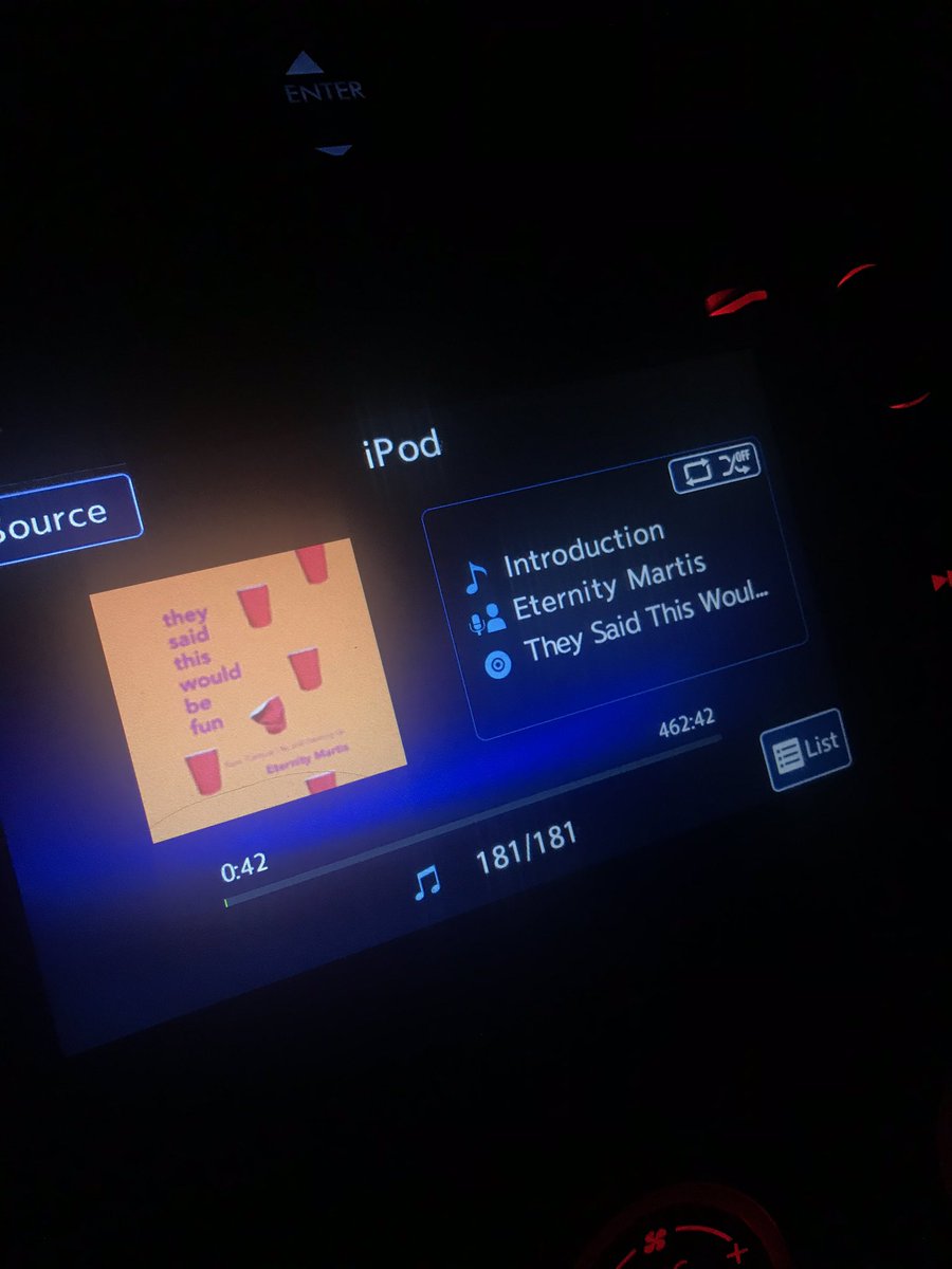 kv_mendonca's tweet photo. Driving around listening to @eternitymartis! Iโm so excited to listen/read this book. She is honest and brave in sharing her experiences with campus life and race. Iโm so proud to call her family! #theysaidthiswouldbefun https://t.co/dBXmvUygdo