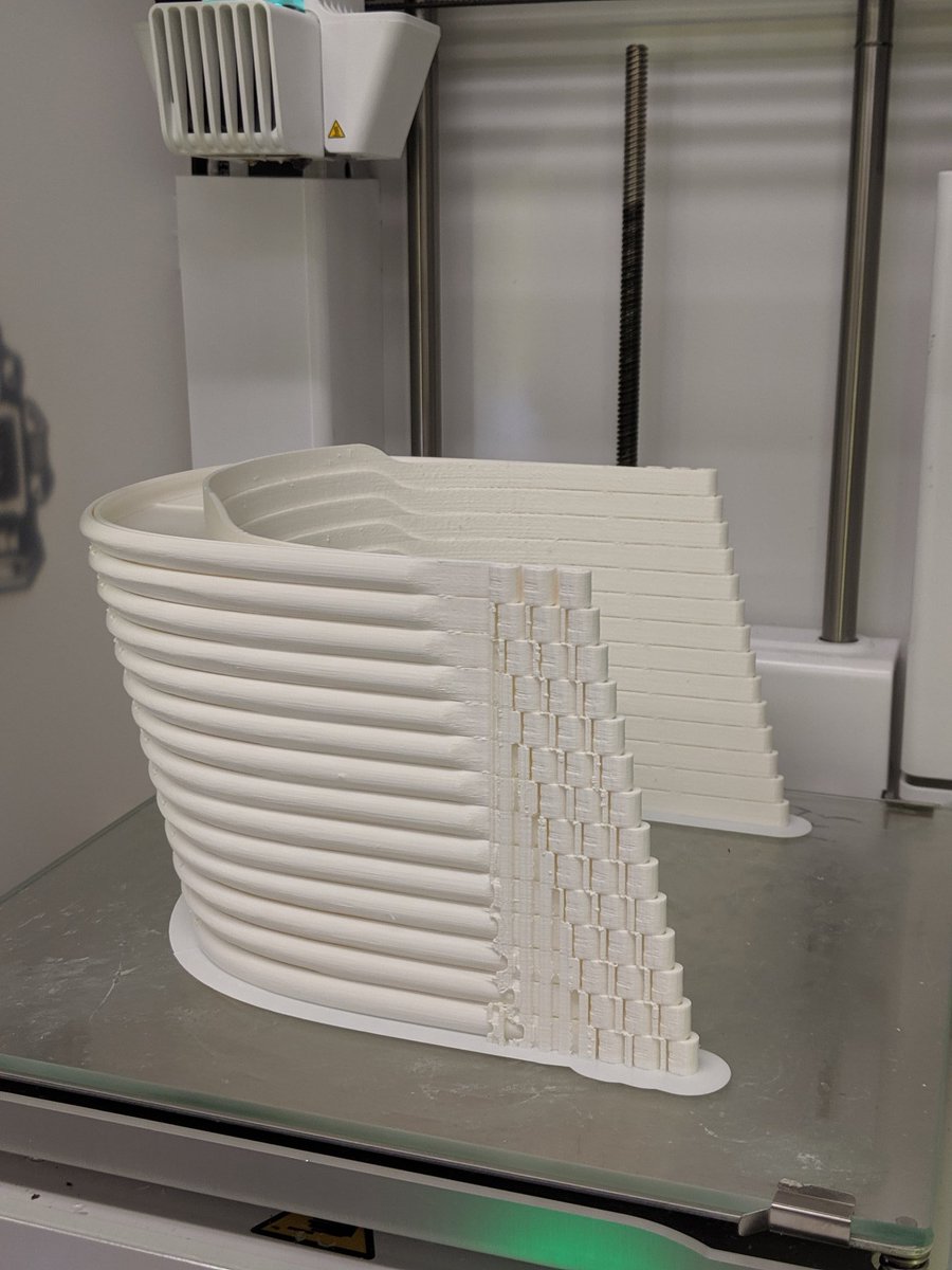 ACMD_BioFab's tweet photo. Stacking to increase face-shield production. One printer, one day, 14 visors. 
#COVID19au https://t.co/Ph1VP5efvm