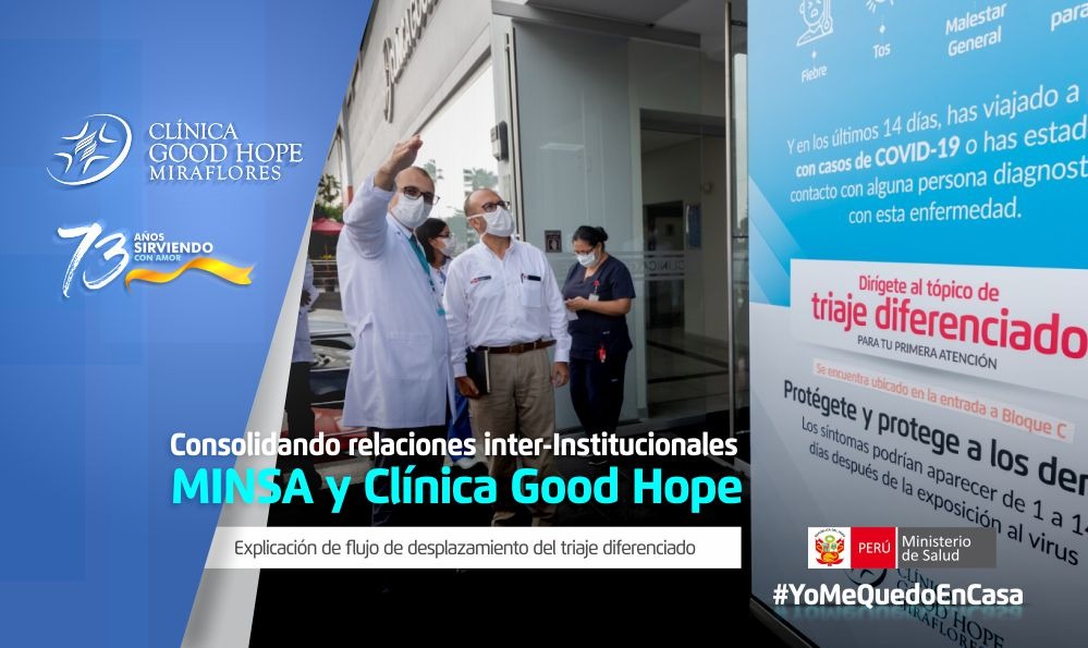 ClinicaGoodHope's tweet photo. Ministro de salud Dr. Víctor Zamora Mesías supervisa la @ClinicaGoodHope con la finalidad de consolidar las Relaciones Inter-institucionales @Minsa_Peru  y Clínicas privadas en ocasión de la emergencia sanitaria para enfrentar el COVID 19. https://t.co/0DzjRezosT