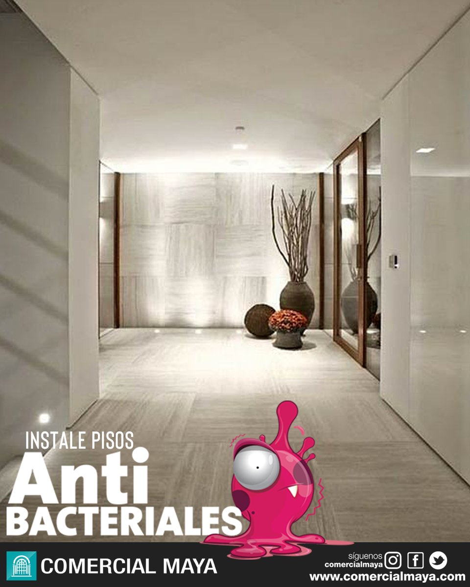 ComercialMaya's tweet photo. Instale pisos antibacteriales. 👨‍👩‍👧‍👦🏠
Son fáciles de limpiar y eliminar así cualquier tipo de bacteria. 
#ComercialMaya #Ambato
https://t.co/CRQLzDzn5n https://t.co/OiqkEiVCZC