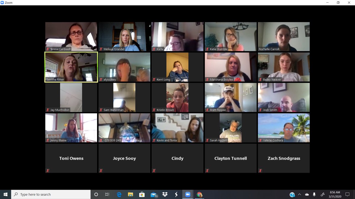 MistyGrandel's tweet photo. I have a love/hate relationship with @zoom_us. Love that I get to see my students and colleagues. Hate that they get to see me. #whysoawkward #justkeepteaching @FordlandEagles https://t.co/sP9I9N0Tno
