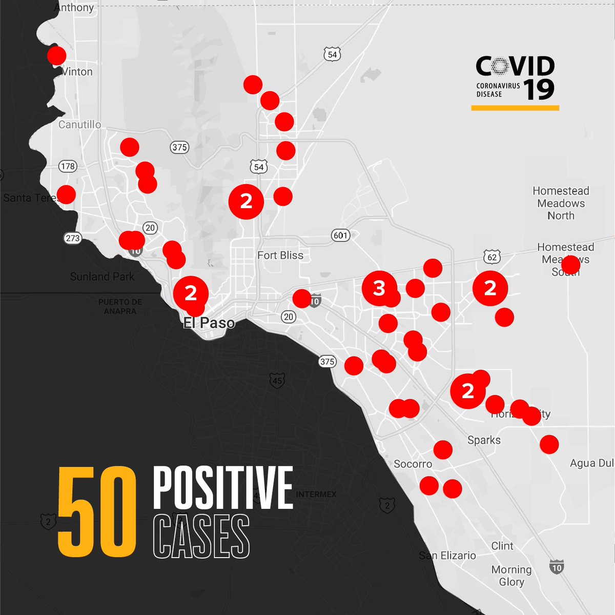 paso texas el paso zip code map City Of El Paso On Twitter The Number Of Covid 19 Cases In El paso texas el paso zip code map