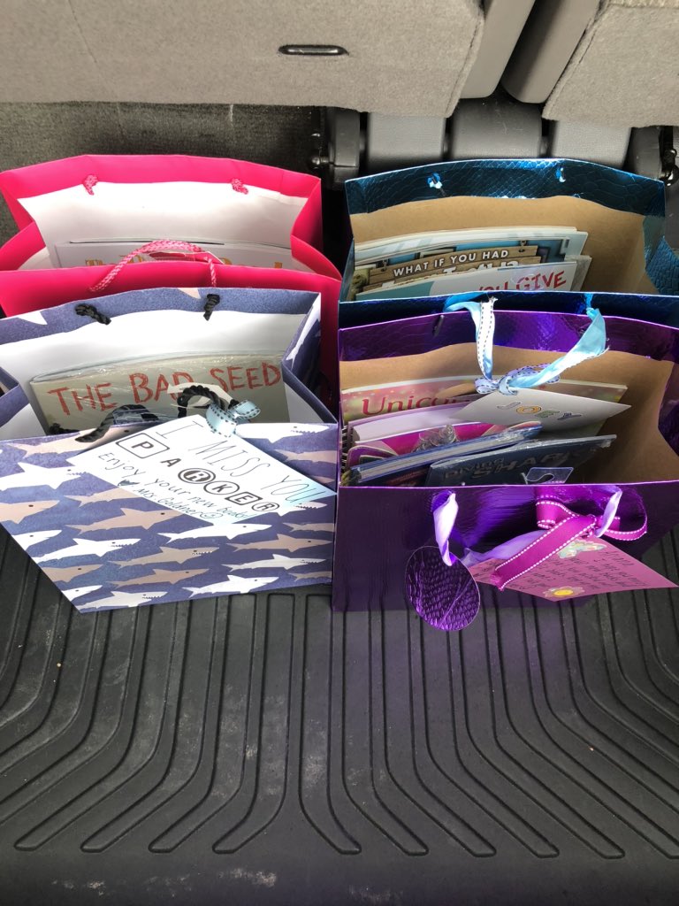 GoldnerKelly's tweet photo. My March Scholastic Book Order arrived after Ohio Schools closed for Covid-19. Delivering books to my kinder students who placed an order was the perfect thing to do today! #readingelementary #kindergartenrocks #smilesfordays https://t.co/4L28oiijMr
