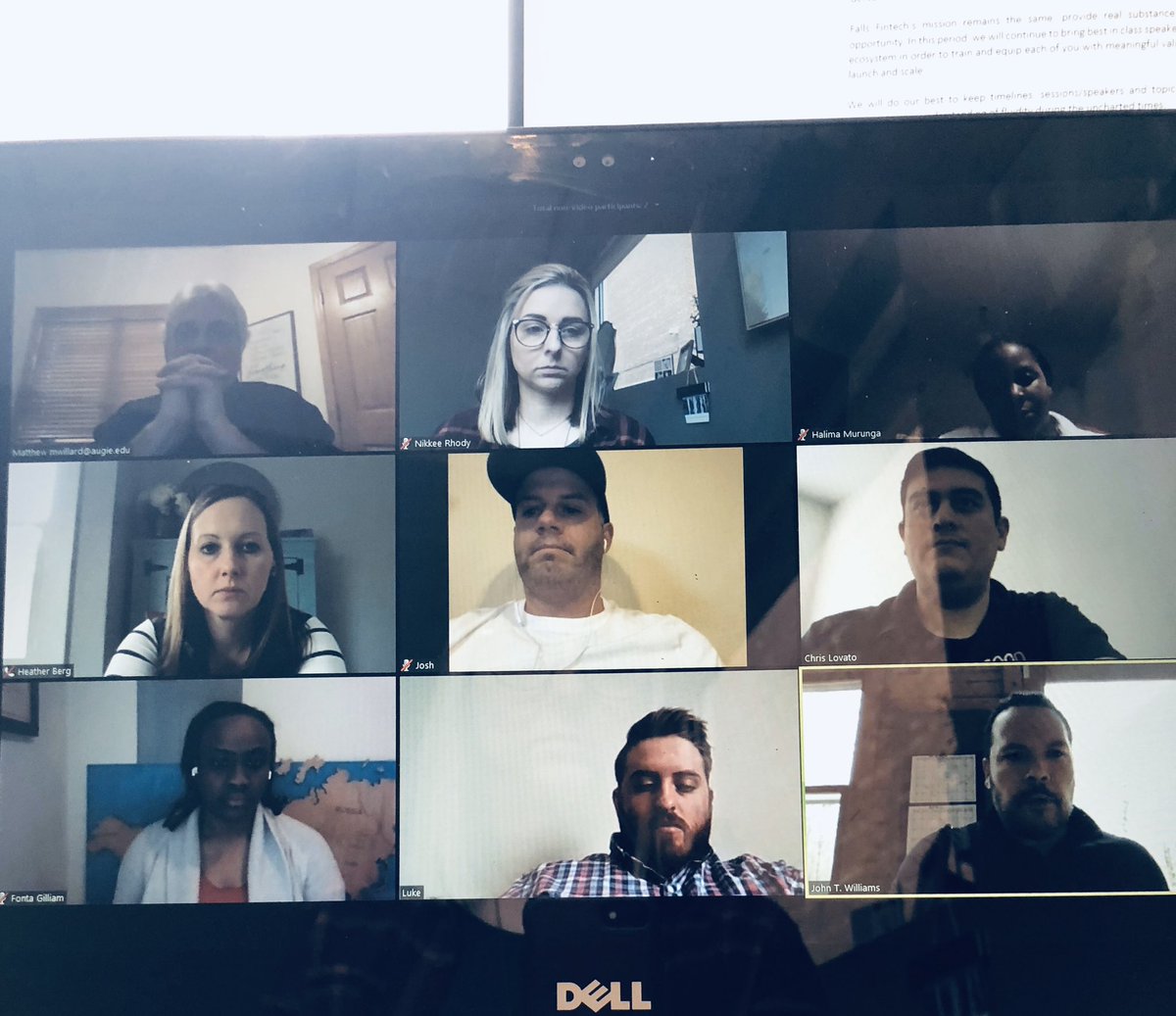 FallsFintech's tweet photo. Shout out to Matt Willard and Boling Jiang for speaking to our cohort today! Our cohort got some solid advice on fundraising and lessons learned in the Fintech startup journey. To learn more about our selected companies check out https://t.co/yJYaoImdJa! https://t.co/G5D9n17nne