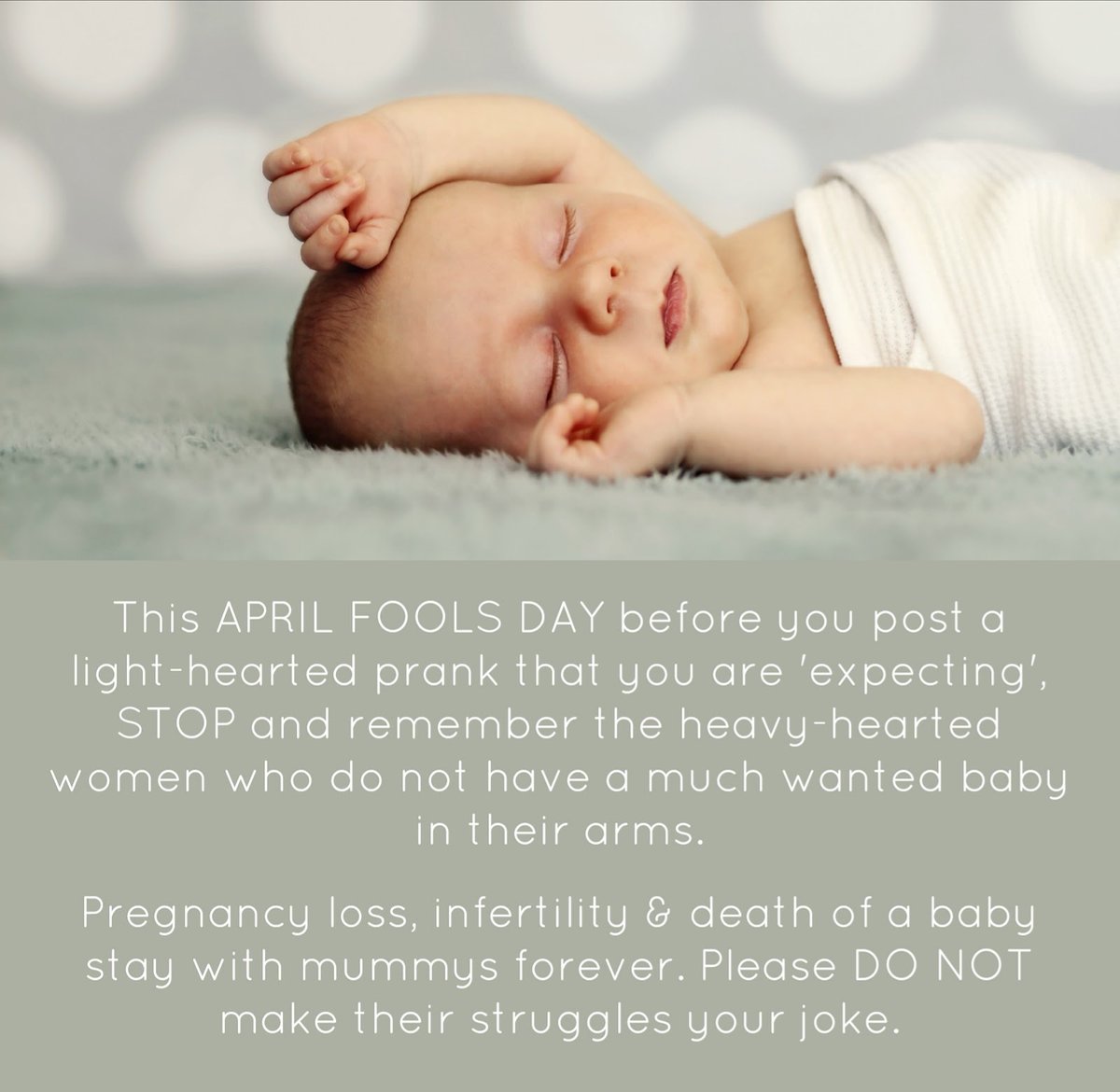 Please be considerate this April Fool's Day ❤️