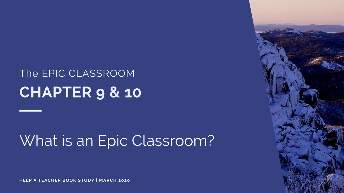 HelpATeacher's tweet photo. Last question! What is an Epic Classroom? What did you find most inspiring about this book, or your biggest take away?
#HATBookStudy #EPICClassroom @TrevorMuir https://t.co/qLWqdix1Yl