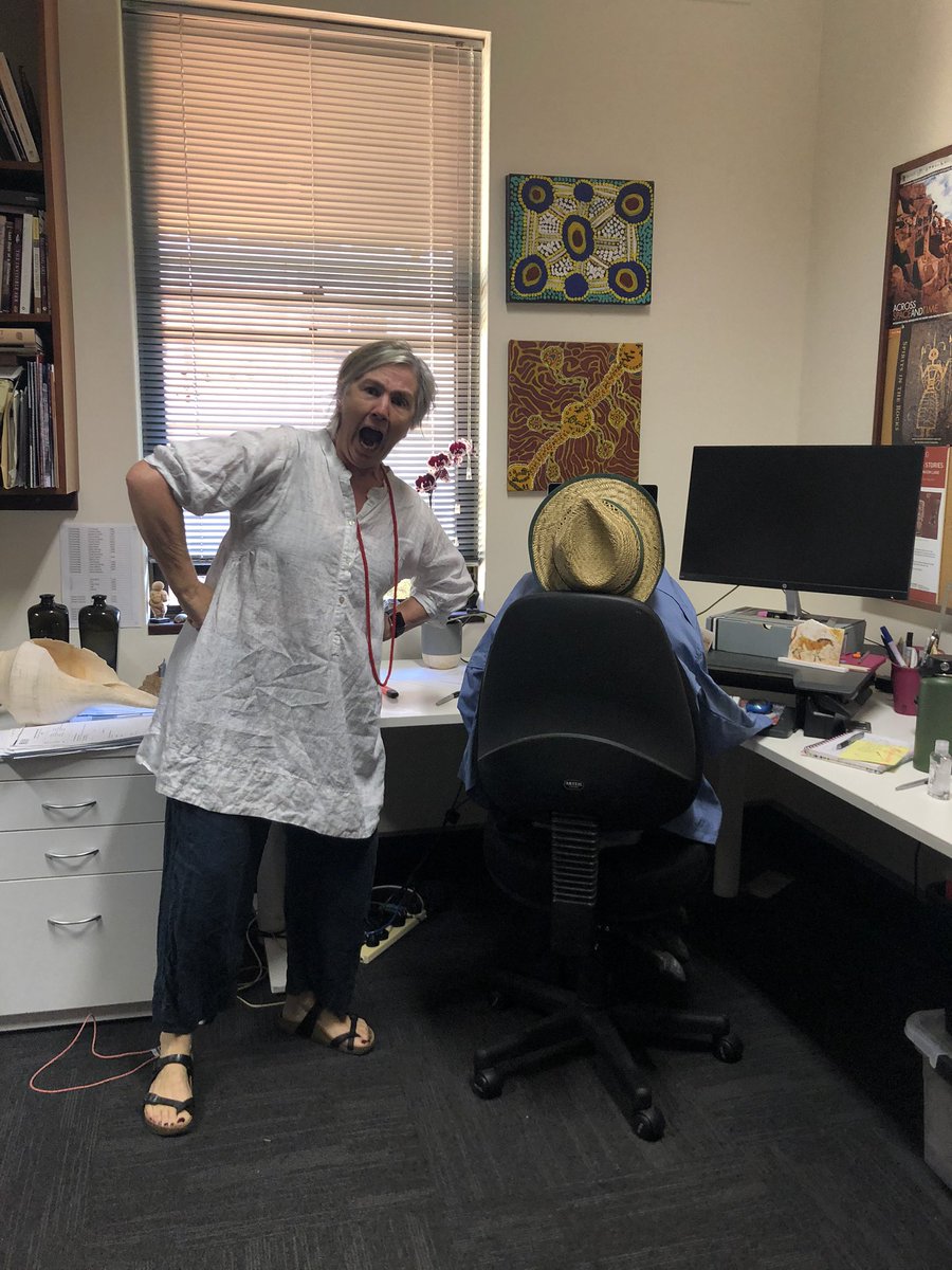 SarahdeK1's tweet photo. When your April Fools joke causes @JoMcDonald12 to think someone from IT died at her desk 😂😂😂😂 #AprilFoolsDay https://t.co/mXtlHiNRxb