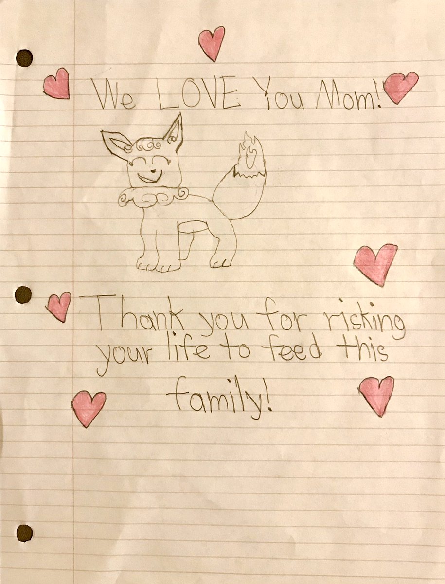 EveLoves2Travel's tweet photo. Here’s what Adrian drew for me. 💖🐿💖 Eevee/Charmander/Squirtel Pokémon fusion. #LoveOurSon #COVID19 https://t.co/mb6iv6gDkk