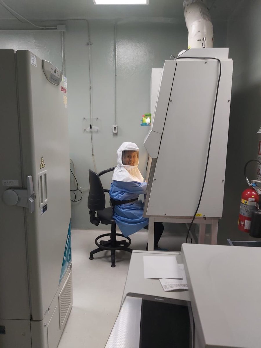 SandraLpezVergs's tweet photo. Hemos @InstitutoGorgas⁩ ⁦@Yamilka_Diaz_27 logrado aislar varias cepas de #COVIDー19, primera etapa para realizar experimentos de biomedicina como la búsqueda de medicamentos antivirales. ⁦@senacyt⁩ ⁦@CienciaPTY⁩ https://t.co/BIJRTPun9q