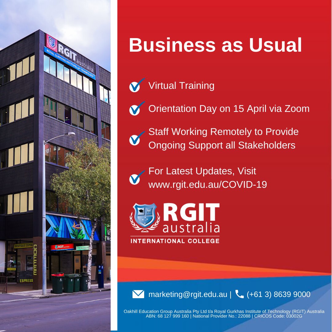 Rgit Australia Rto Code 22088 Rgitaustralia Twitter