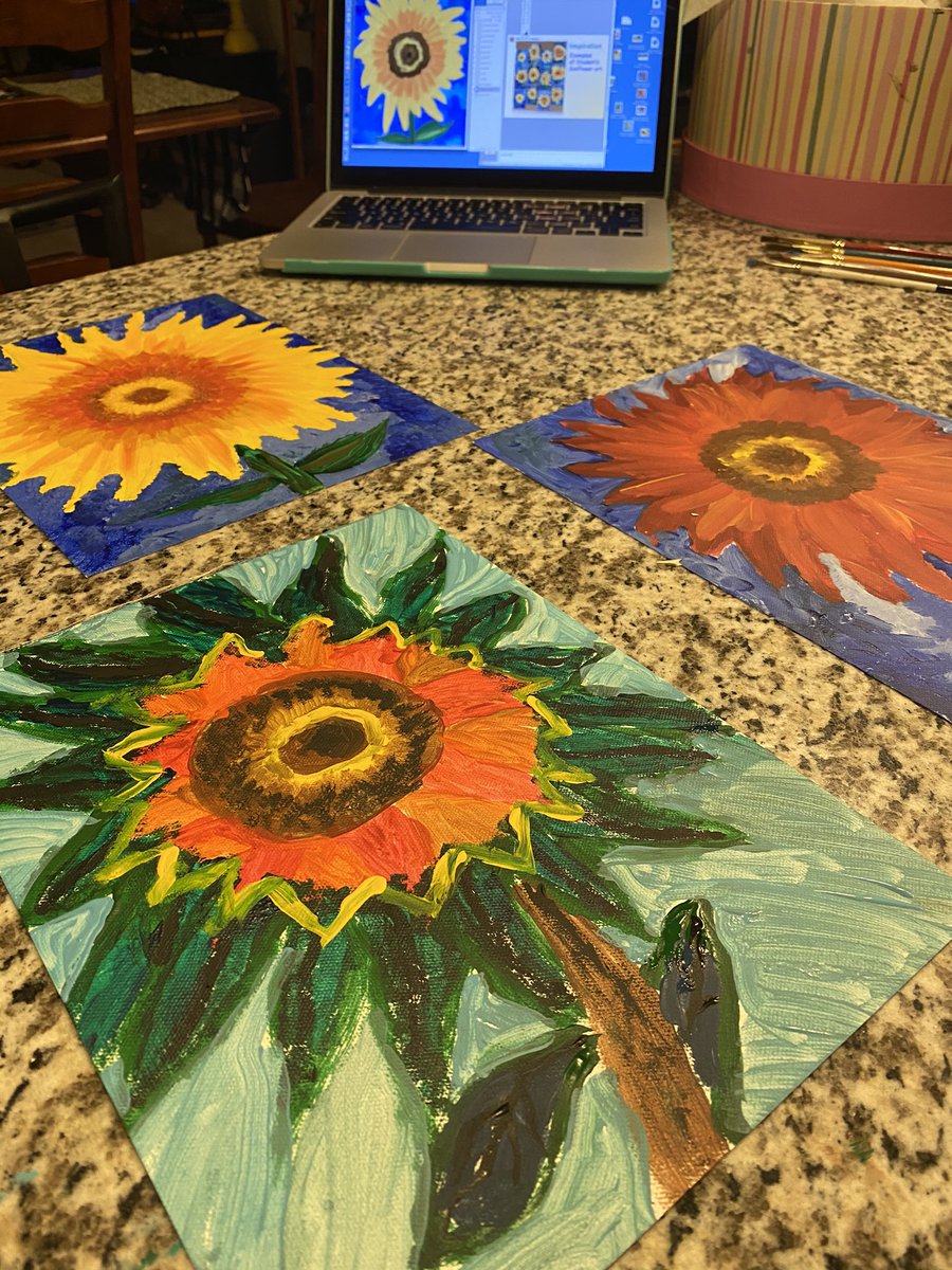 mrschenez's tweet photo. If you haven’t checked out Mrs.Slidders’ art lessons on our distance learning page, you’re missing out! It’s even fun for us big kids, too! 🎨🌻#mesamoments https://t.co/FEI9Sid0lv