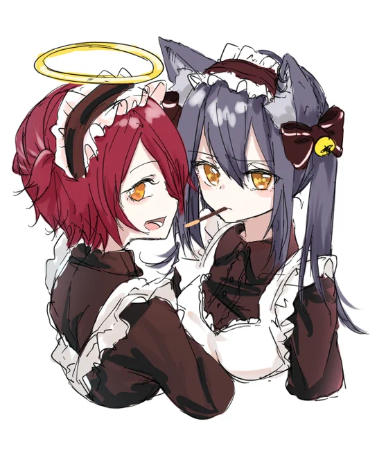 きょうのらくがき。エクシアとテキサス
#アークナイツ #明日方舟 